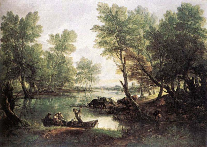 Thomas Gainsborough River Landscape china oil painting image